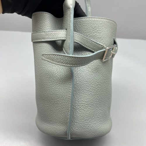 Celine Nano Big Bag Bucket Grained Calfskin Slate Blue Celine Nano Big Bag Bucket Grained Calfskin Slate Blue