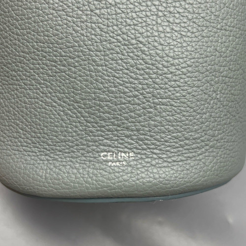 Celine Nano Big Bag Bucket Grained Calfskin Slate Blue Celine Nano Big Bag Bucket Grained Calfskin Slate Blue