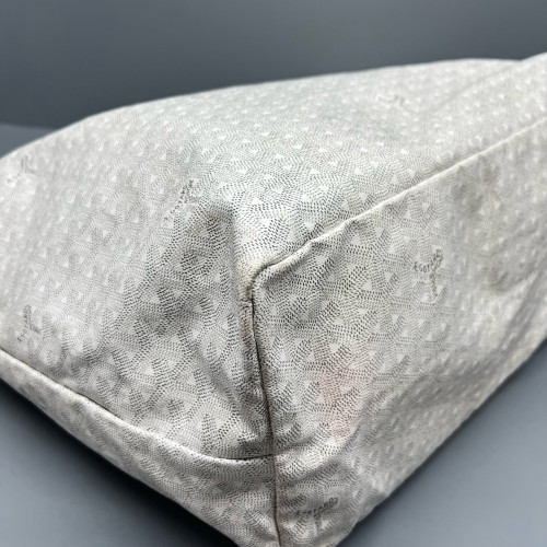Goyard Saint Louis GM Goyardine White Grey