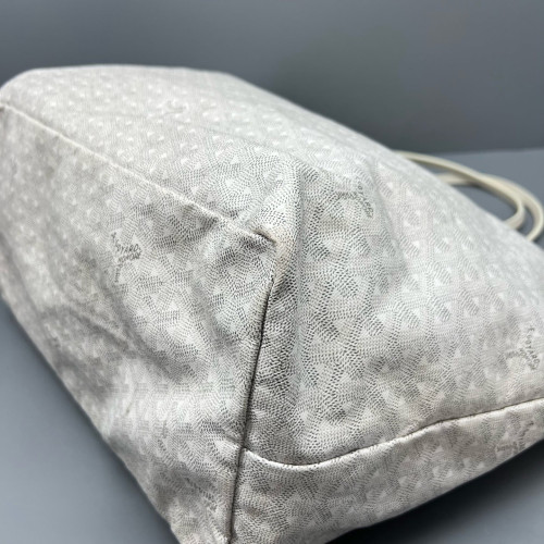 Goyard Saint Louis GM Goyardine White Grey