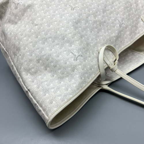 Goyard Saint Louis GM Goyardine White Grey
