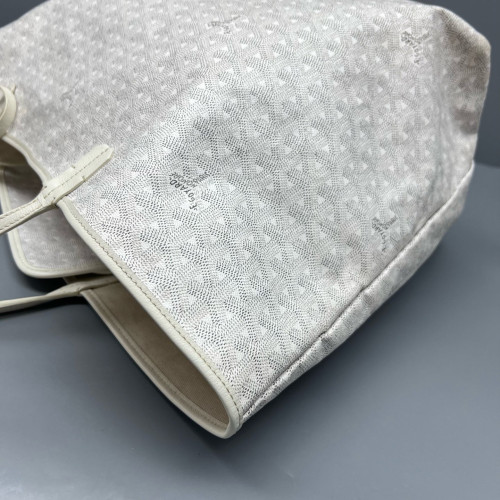 Goyard Saint Louis GM Goyardine White Grey