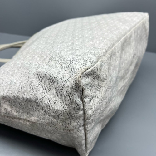 Goyard Saint Louis GM Goyardine White Grey