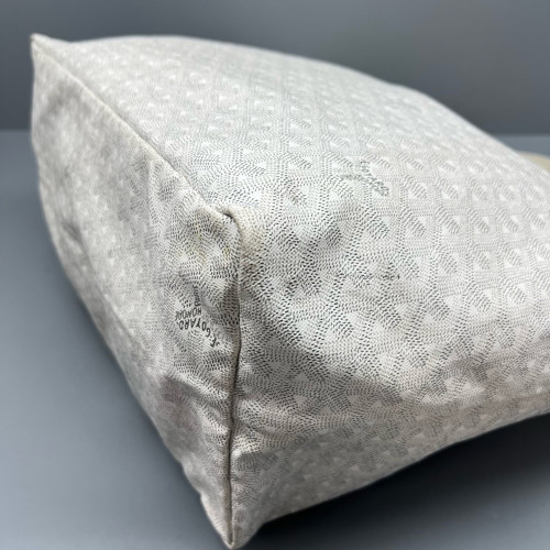 Goyard Saint Louis GM Goyardine White Grey