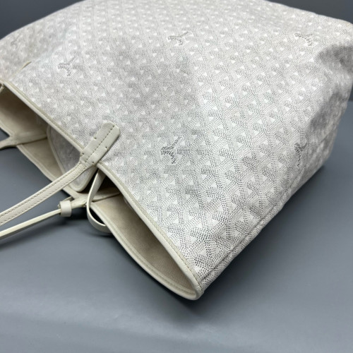 Goyard Saint Louis GM Goyardine White Grey