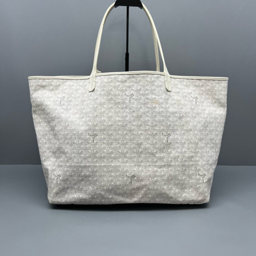 Goyard Saint Louis GM Goyardine White Grey