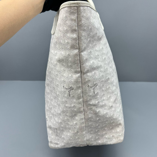 Goyard Saint Louis GM Goyardine White Grey