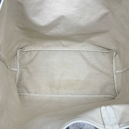 Goyard Saint Louis GM Goyardine White Grey