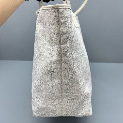 Goyard Saint Louis GM Goyardine White Grey