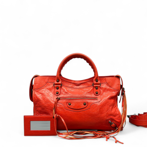Balenciaga Medium City Arena Lambskin Red Balenciaga Medium City Arena Lambskin Red