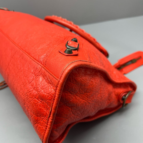 Balenciaga Medium City Arena Lambskin Red Balenciaga Medium City Arena Lambskin Red
