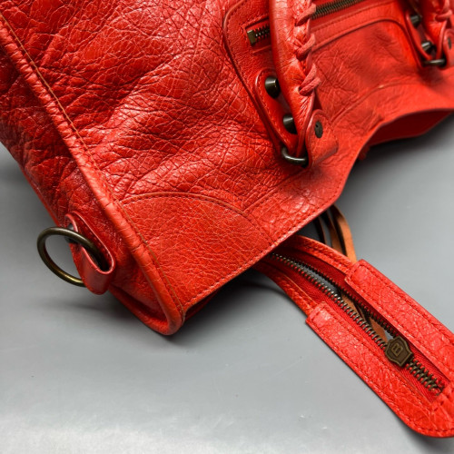 Balenciaga Medium City Arena Lambskin Red Balenciaga Medium City Arena Lambskin Red
