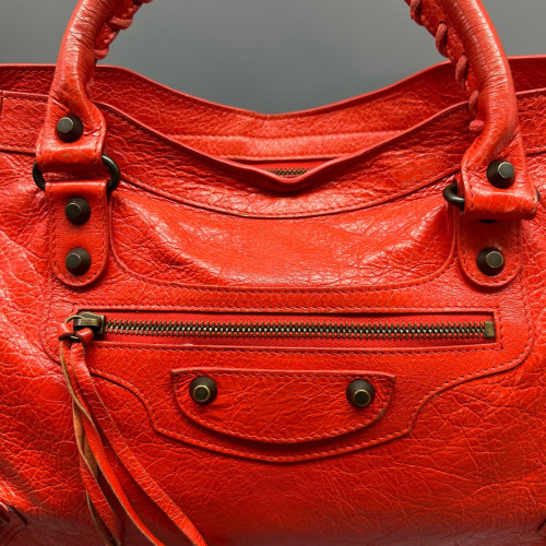 Balenciaga Medium City Arena Lambskin Red Balenciaga Medium City Arena Lambskin Red