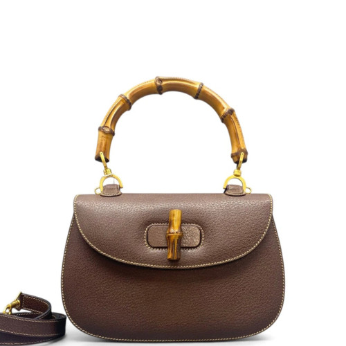Gucci Bamboo Bamboo 1947 Medium Grained Calfskin Tan Gucci Bamboo Bamboo 1947 Medium Grained Calfskin Tan