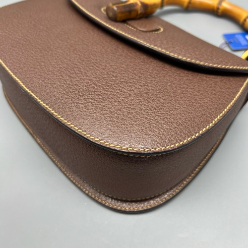 Gucci Bamboo Bamboo 1947 Medium Grained Calfskin Tan Gucci Bamboo Bamboo 1947 Medium Grained Calfskin Tan