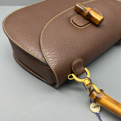 Gucci Bamboo Bamboo 1947 Medium Grained Calfskin Tan Gucci Bamboo Bamboo 1947 Medium Grained Calfskin Tan
