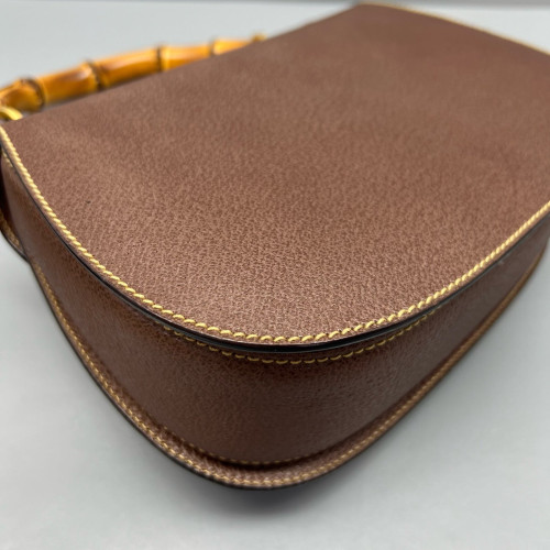 Gucci Bamboo Bamboo 1947 Medium Grained Calfskin Tan Gucci Bamboo Bamboo 1947 Medium Grained Calfskin Tan