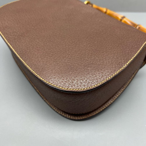 Gucci Bamboo Bamboo 1947 Medium Grained Calfskin Tan Gucci Bamboo Bamboo 1947 Medium Grained Calfskin Tan