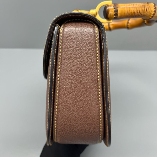 Gucci Bamboo Bamboo 1947 Medium Grained Calfskin Tan Gucci Bamboo Bamboo 1947 Medium Grained Calfskin Tan