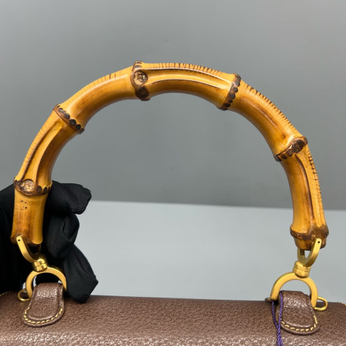 Gucci Bamboo Bamboo 1947 Medium Grained Calfskin Tan Gucci Bamboo Bamboo 1947 Medium Grained Calfskin Tan