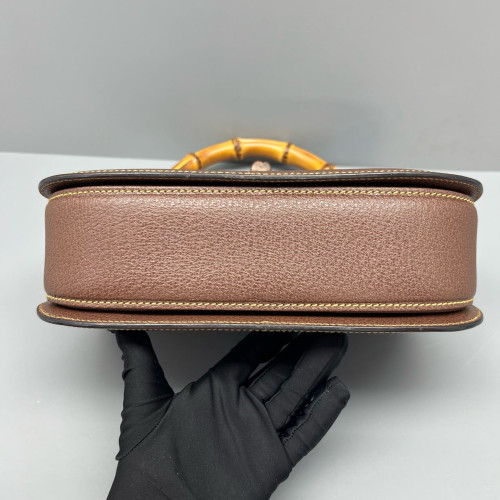 Gucci Bamboo Bamboo 1947 Medium Grained Calfskin Tan Gucci Bamboo Bamboo 1947 Medium Grained Calfskin Tan