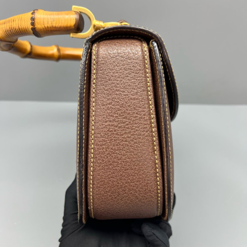 Gucci Bamboo Bamboo 1947 Medium Grained Calfskin Tan Gucci Bamboo Bamboo 1947 Medium Grained Calfskin Tan