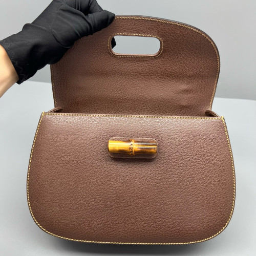 Gucci Bamboo Bamboo 1947 Medium Grained Calfskin Tan Gucci Bamboo Bamboo 1947 Medium Grained Calfskin Tan
