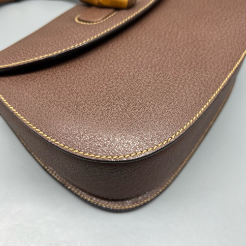 Gucci Bamboo Bamboo 1947 Medium Grained Calfskin Tan Gucci Bamboo Bamboo 1947 Medium Grained Calfskin Tan