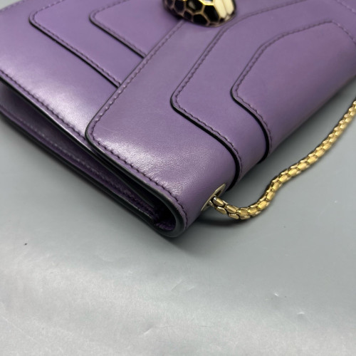 Bvlgari Small Serpenti Forever Shoulder Bag Smooth Calfskin Purple