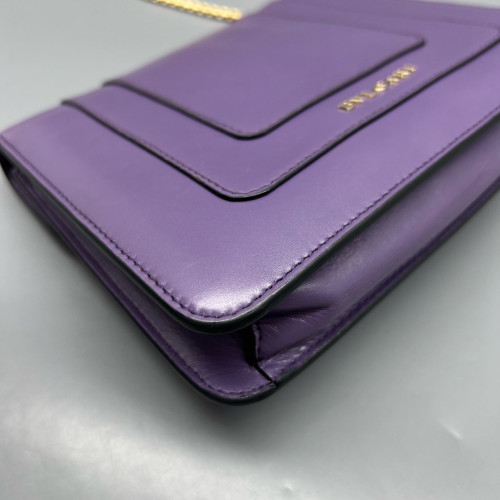 Bvlgari Small Serpenti Forever Shoulder Bag Smooth Calfskin Purple
