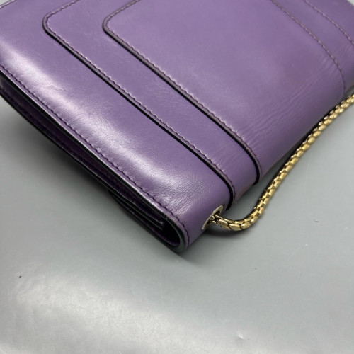 Bvlgari Small Serpenti Forever Shoulder Bag Smooth Calfskin Purple