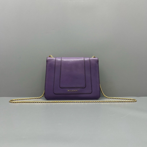 Bvlgari Small Serpenti Forever Shoulder Bag Smooth Calfskin Purple