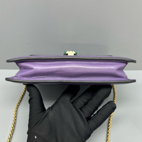 Bvlgari Small Serpenti Forever Shoulder Bag Smooth Calfskin Purple
