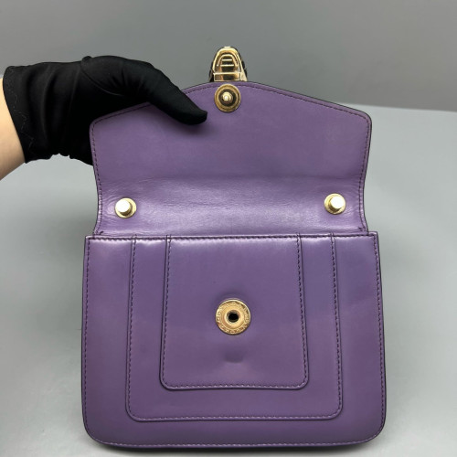 Bvlgari Small Serpenti Forever Shoulder Bag Smooth Calfskin Purple