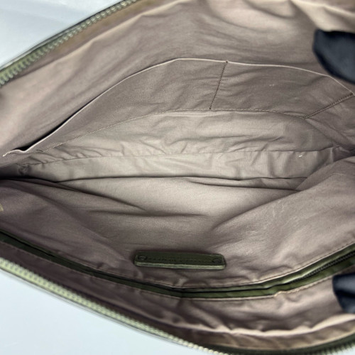 Bottega Veneta Clutch Nappa Lambskin Intrecciato Nappa Green Black Beige