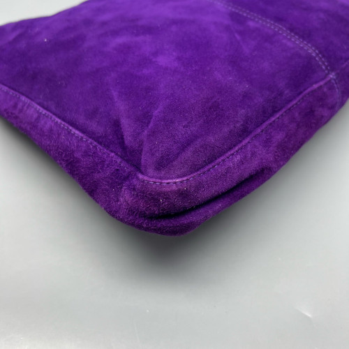 Fendi Baguette Suede Calfskin Purple