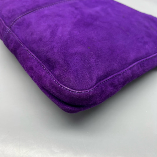 Fendi Baguette Suede Calfskin Purple
