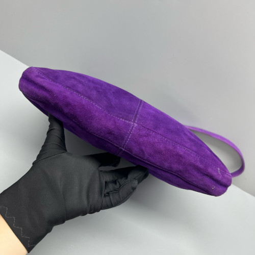 Fendi Baguette Suede Calfskin Purple