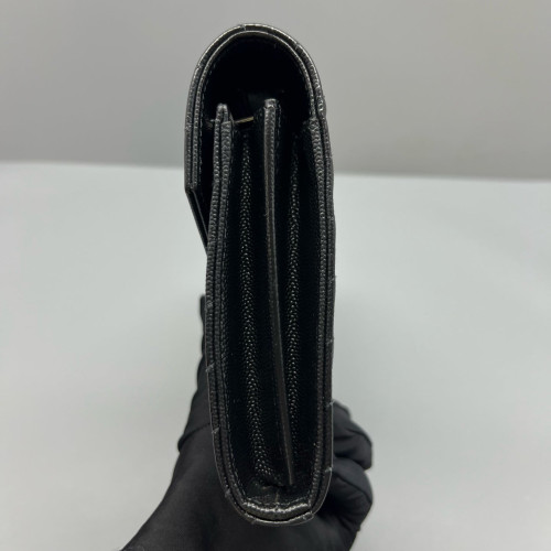 Yves Saint Laurent Envelope Wallet On Chain Shiny Caviar Calfskin Black Yves Saint Laurent Envelope Wallet On Chain Shiny Caviar Calfskin Black