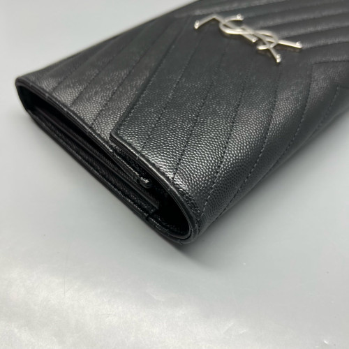 Yves Saint Laurent Envelope Wallet On Chain Shiny Caviar Calfskin Black Yves Saint Laurent Envelope Wallet On Chain Shiny Caviar Calfskin Black