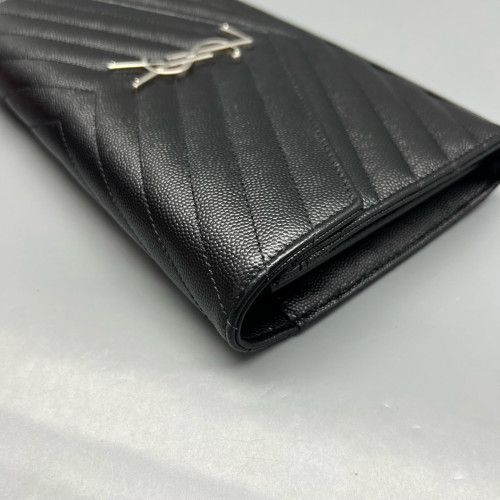 Yves Saint Laurent Envelope Wallet On Chain Shiny Caviar Calfskin Black Yves Saint Laurent Envelope Wallet On Chain Shiny Caviar Calfskin Black
