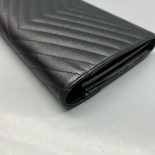 Yves Saint Laurent Envelope Wallet On Chain Shiny Caviar Calfskin Black Yves Saint Laurent Envelope Wallet On Chain Shiny Caviar Calfskin Black
