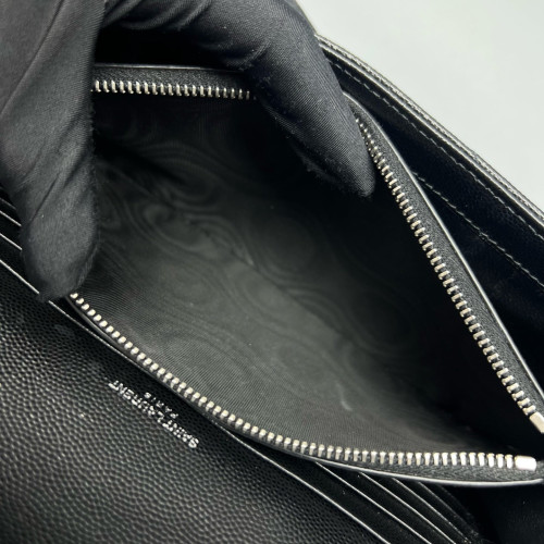 Yves Saint Laurent Envelope Wallet On Chain Shiny Caviar Calfskin Black Yves Saint Laurent Envelope Wallet On Chain Shiny Caviar Calfskin Black