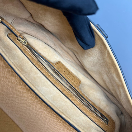 Dior Medium Saddle Bag Grained Calfskin Tan