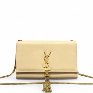 Yves Saint Laurent Medium Kate Corssbody Bag Smooth Calfskin Natural Tan