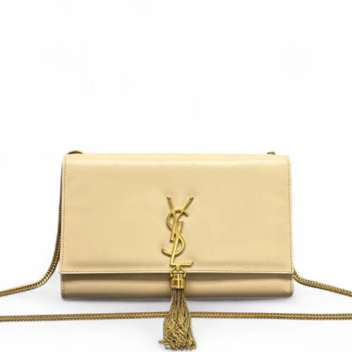 Yves Saint Laurent Medium Kate Corssbody Bag Smooth Calfskin Natural Tan