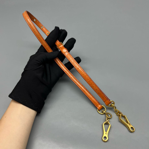 Miu Miu Shoulder Bag Crumpled Lambskin Orange
