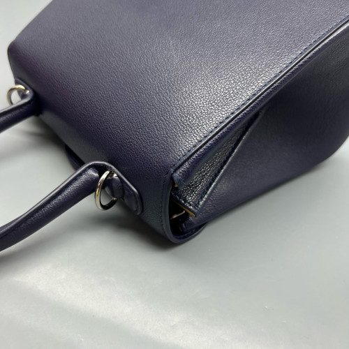 Delvaux Brillant Mini Grained Calfskin Blue Delvaux Brillant Mini Grained Calfskin Blue