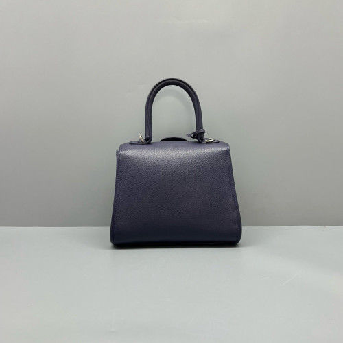 Delvaux Brillant Mini Grained Calfskin Blue Delvaux Brillant Mini Grained Calfskin Blue