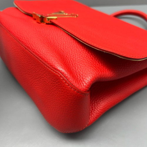 Louis Vuitton Volta Two-Way Bag Calfskin Red Orange